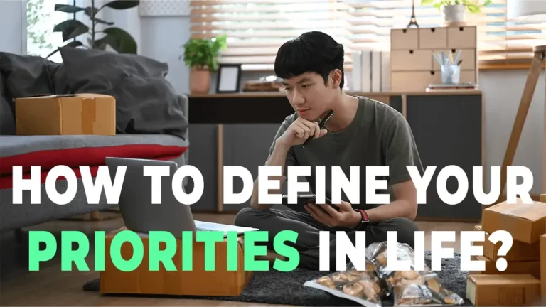 Young man contemplating while sitting at home, emphasizing the theme of 'How to Define Your Priorities in Life?'