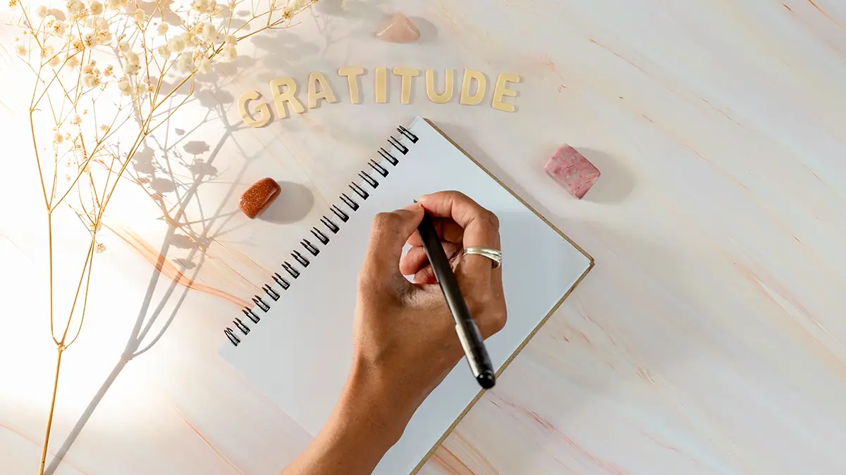 gratitude list for intentional living